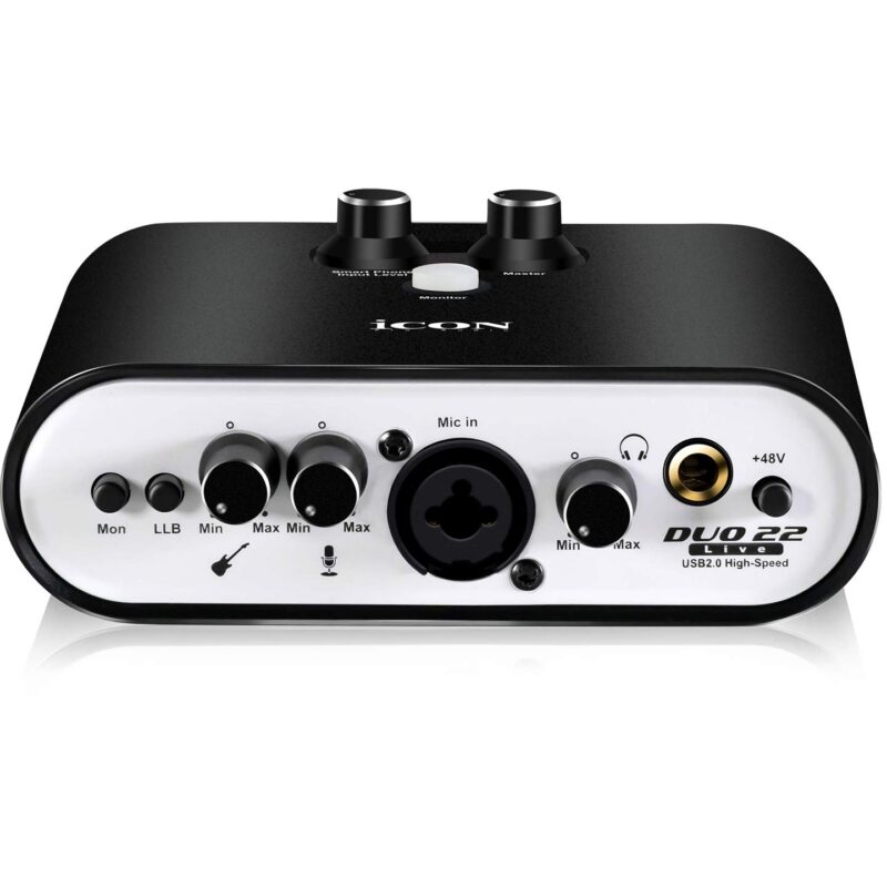 Icon Pro Audio Duo 22 Live USB Audio Interface with Mobile Streaming Capabilities, (1 mic preamp) - Image 7