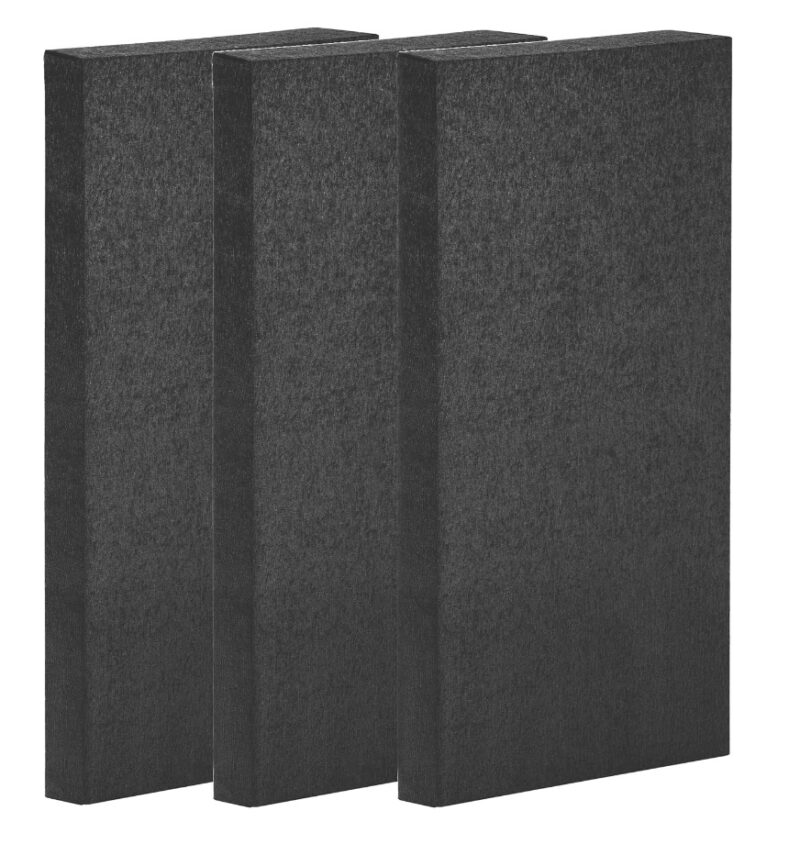 craftec Soundproofing Acoustic Panels | 4x2 Feet 2" Thick | Rockwool  SL 950 NRC=1 | Acoustic Fabric [SET OF 3]